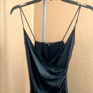 Black pleather dress